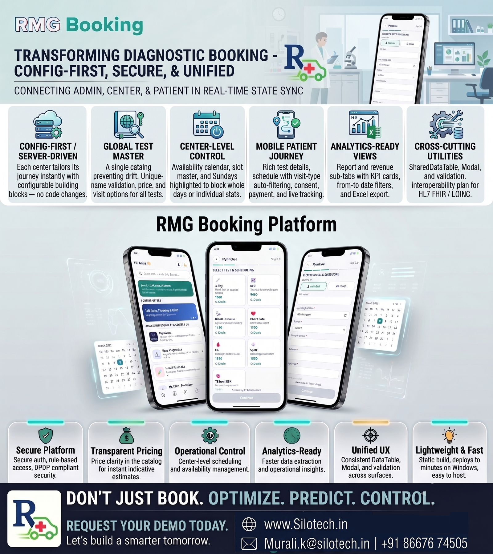 RMG Booking — Diagnostic Test Booking & Center Management Platform