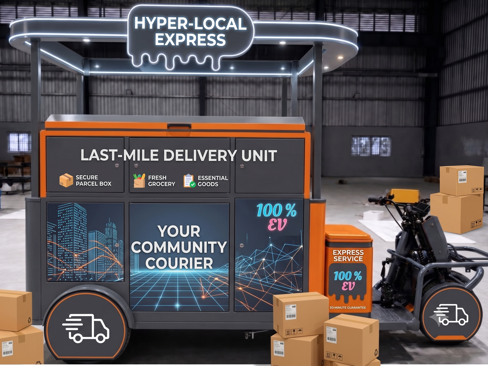 Business on Wheels electric vending cart
